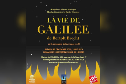 Vie de Galilée, Spectacle, Astronomie, Paris, Unesco