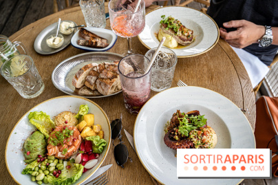 Polpo brasserie, la terrasse péniche 