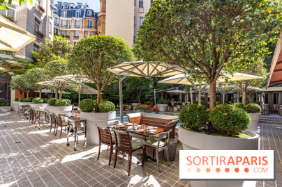 La terrasse du Royal Monceau en mode estivale