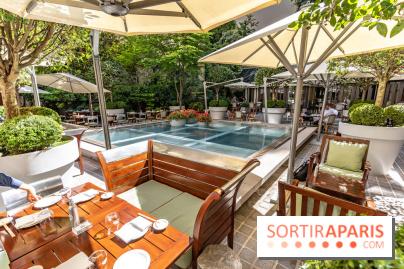La terrasse du Royal Monceau en mode estivale
