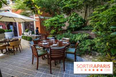 La terrasse du Royal Monceau en mode estivale