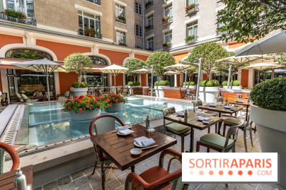 La terrasse du Royal Monceau en mode estivale