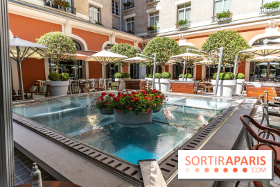 La terrasse du Royal Monceau en mode estivale