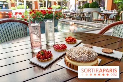 La terrasse du Royal Monceau en mode estivale