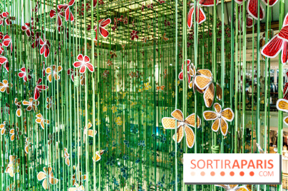 Les fleurs de Thebe Magugu au Bon Marché