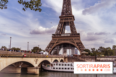 Le Funambule Nathan Paulin traverse le Trocadéro de la Tour Eiffel au Théâtre Chaillot