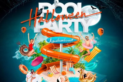 AQUABOULEVARD HALLOWEEN POOL PARTY (2500 Clubbers : La + Grosse POOL PARTY au Monde)