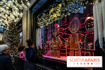 Photos : les vitrines et décorations de Noël du Bon Marché 2021