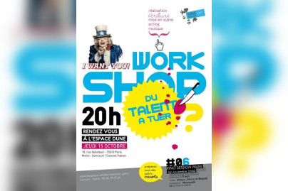 Kino, WorkShop, Cinéma, Court Métrage, Paris, Espace Dune