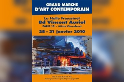 marché d'art contemporain, fressynet les halles 