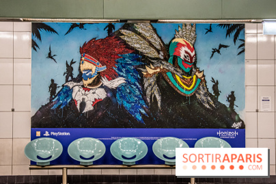 Horizon Forbidden West : l'exposition dans le métro parisien - nos photos