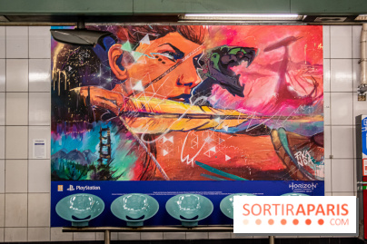 Horizon Forbidden West : l'exposition dans le métro parisien - nos photos