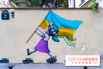 Le monde du street art se mobilise pour l'Ukraine à Paris, les photos