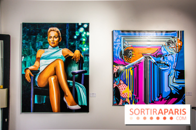 Pop Corn Time, nos photos de l'exposition de toiles et de NFT à la galerie Goldshteyn-Saatort