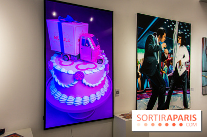 Pop Corn Time, nos photos de l'exposition de toiles et de NFT à la galerie Goldshteyn-Saatort