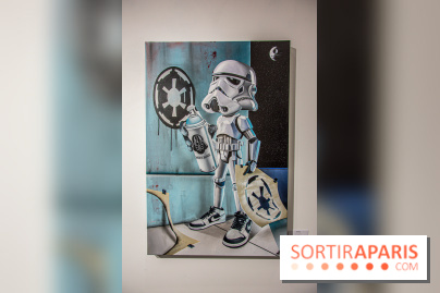 Pop Corn Time, nos photos de l'exposition de toiles et de NFT à la galerie Goldshteyn-Saatort