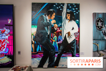 Pop Corn Time, nos photos de l'exposition de toiles et de NFT à la galerie Goldshteyn-Saatort
