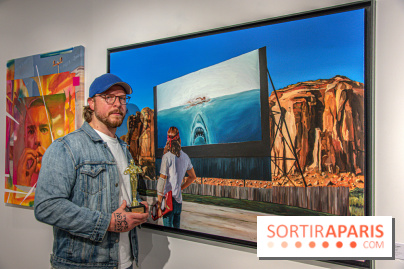 Pop Corn Time, nos photos de l'exposition de toiles et de NFT à la galerie Goldshteyn-Saatort