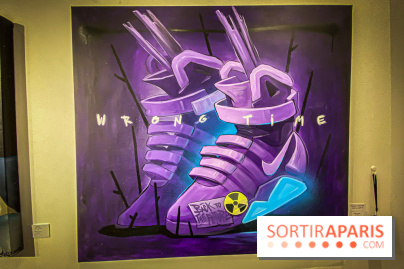 Pop Corn Time, nos photos de l'exposition de toiles et de NFT à la galerie Goldshteyn-Saatort