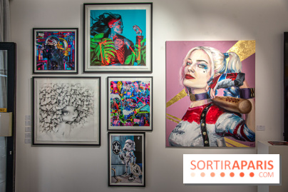 Pop Corn Time, nos photos de l'exposition de toiles et de NFT à la galerie Goldshteyn-Saatort