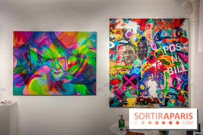 Pop Corn Time, nos photos de l'exposition de toiles et de NFT à la galerie Goldshteyn-Saatort