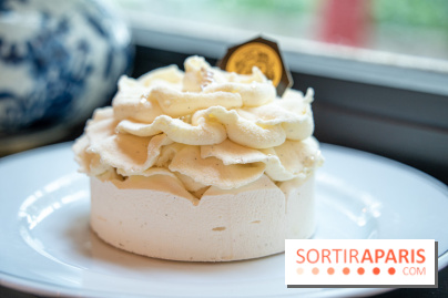 Thé glacé et pavlova Flower Summer chez Mariage Frères