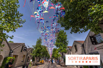 Le ciel de cerfs volants à Bercy Village 