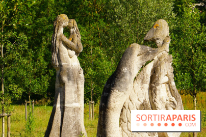 Le jardin de sculptures de la Dhyus, un lieu insolite en Île-de-France