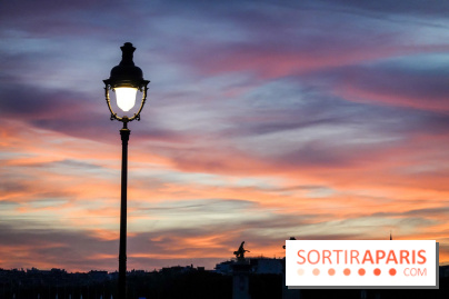 Visuels Paris - Lampadaire - Coucher de soleil