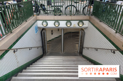 Visuels Paris - transport - métro - station fermée