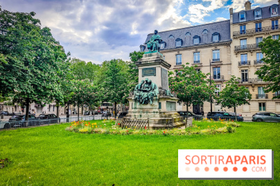 Visuels Paris - jardin solitude alexandre dumas place 17e arrondissement Malesherbes
