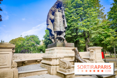 Visuels Paris - statue Jean de la Fontaine jardin Ranelagh