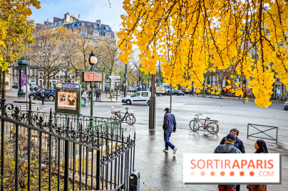 Visuels Paris - métro automne arbre