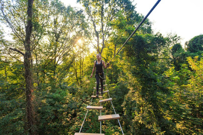 Ecopark Adventures, le parcours d'accrobranche du Moulin de Sannois
