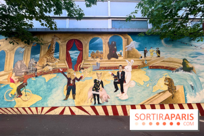 Le Cirque de la Fraternité, fresque de street art à Pigalle