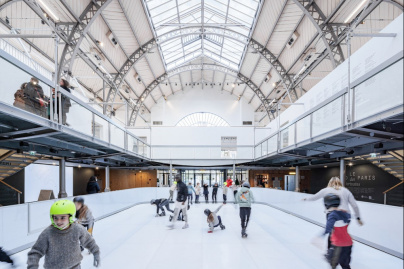 Patinez en famille au cœur du Pavillon de l'Arsenal pendant les vacances de Noël 2022