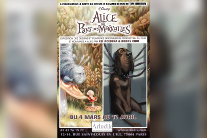 arludik alice au pays des merveilles dessins de production Tim Burton