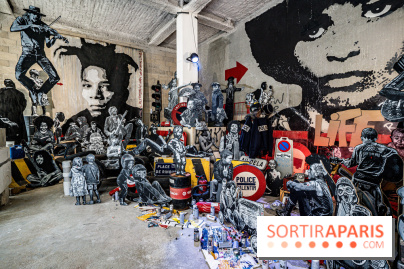 Exposition Jef Aérosol à Paris, 40 ans de pochoirs