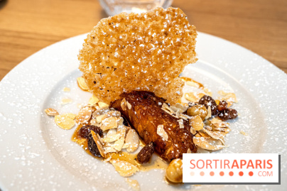 Pianovins restaurant Paris 11e - ananas rôti épices - miel et fruits secs