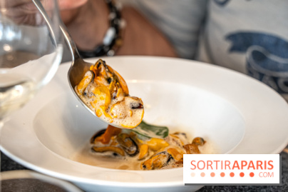 Pianovins restaurant Paris 11e - poêlée de moules de Bouchot - girolles