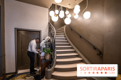 Sphère restaurant Paris 8e - escalier