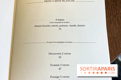 Sphère restaurant Paris 8e - carte - menu