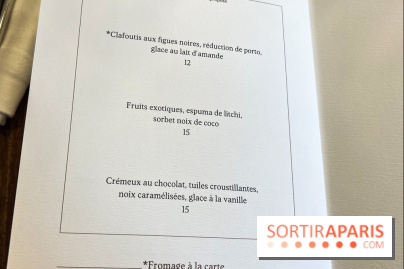 Sphère restaurant Paris 8e - carte - menu