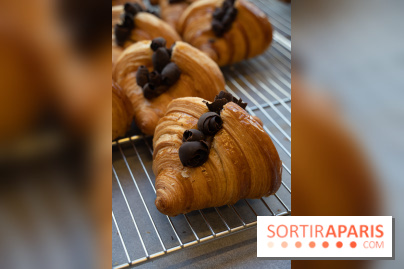 L'Éclair de Génie Café Paris - croissant chocolat