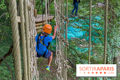 Accrocamp Poissy, le nouvel accrobranche au parc du château de Villiers