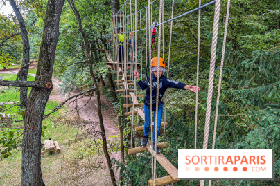 Accrocamp Poissy, le nouvel accrobranche au parc du château de Villiers