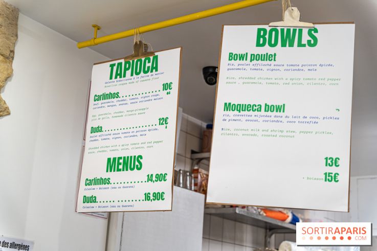 Onda, le restaurant Brésilen de tapiocas, crêpe de manioc - menu - carte