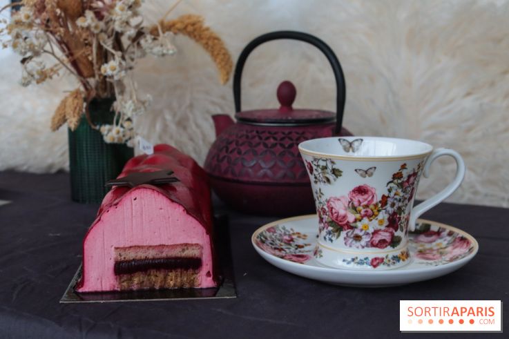 Les bûches de Noël 2022 d'oh oui!, la pâtisserie sans sucres IG bas- buche fruits rouges