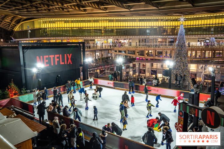 La patinoire de Noël des Halles 2022 - patinoire gratuite 