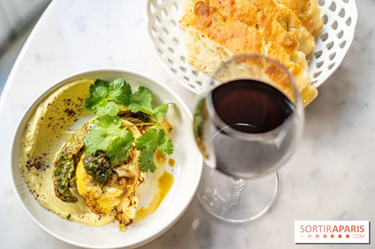 Alluma Restaurant - chou fleur doré - herbes